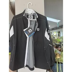FootJoy Rain Jacket Women's Small HydroLite Golf Black 100% Seamsealed